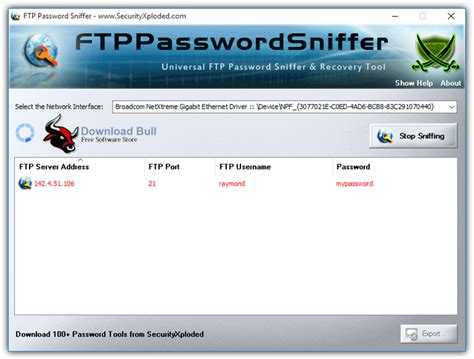 FTP Password Sniffer 5.0 Free Download